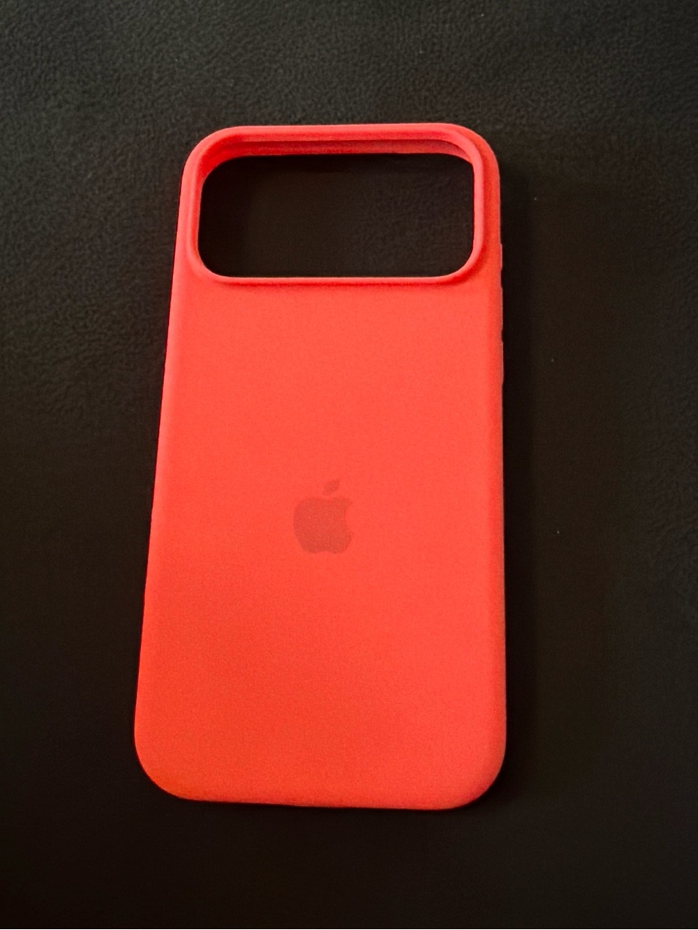 Apple Silicone iPhone Case - Bright Red